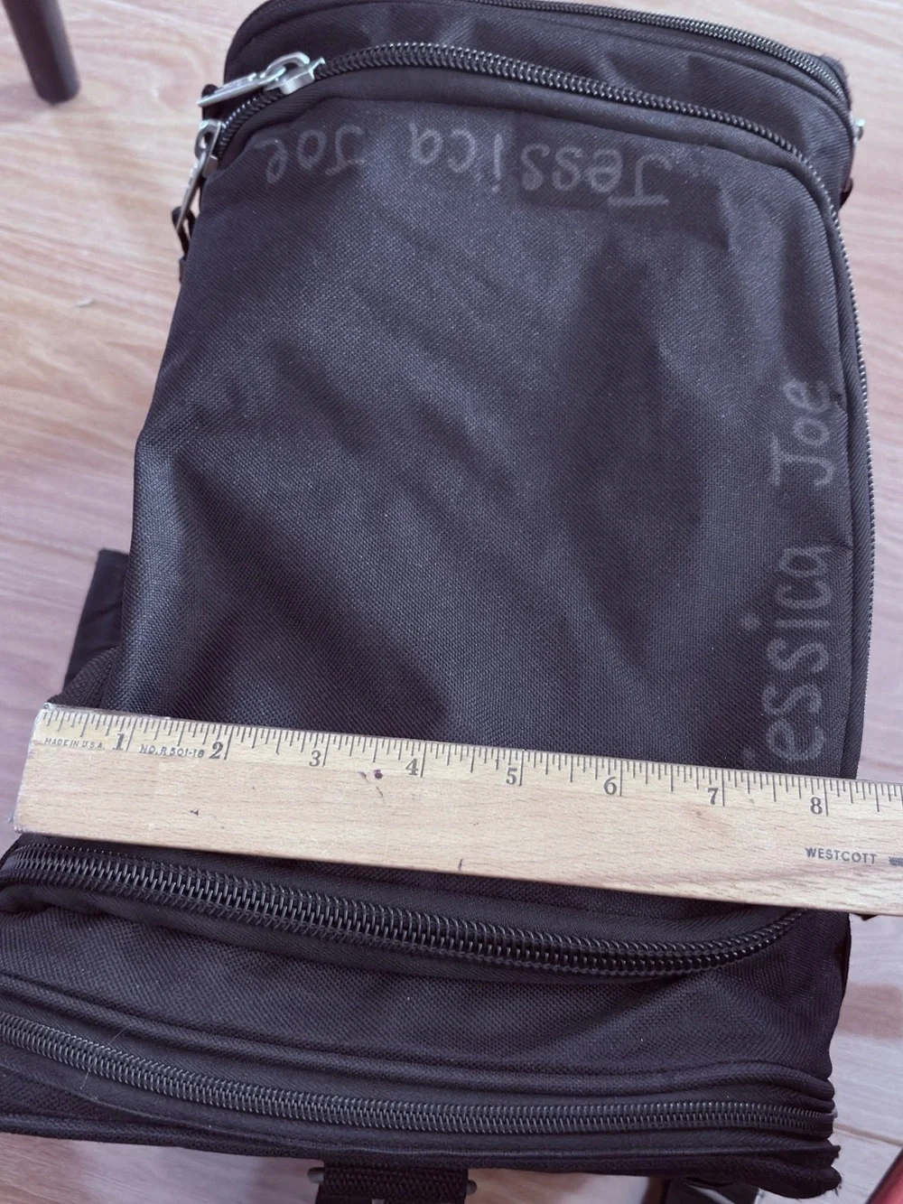 Pre Own Black Gym Bag-15”x10x11”